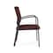 Lesro Newport Guest Chair Metal Frame, Charcoal, RF Nebbiolo Upholstery NP1101 - alternate 3